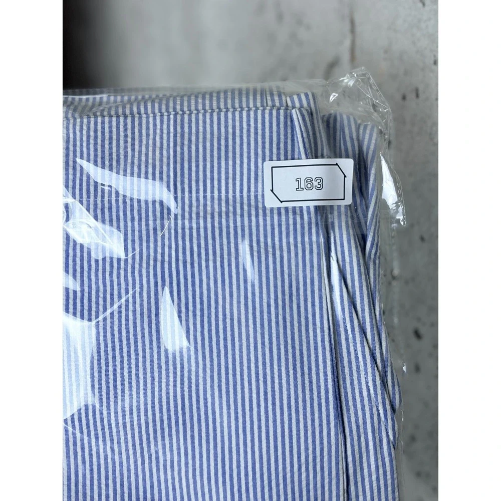 Polo Ralph Lauren Seersucker Pants Mens 36x34 Blue White Striped Skinny Leg Golf